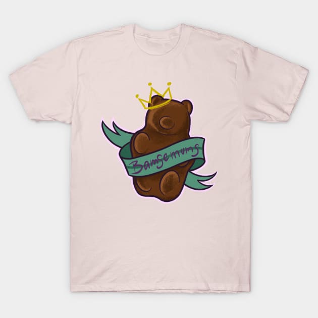 Princess Chocolate Bear T-Shirt by Huldra Tattoo